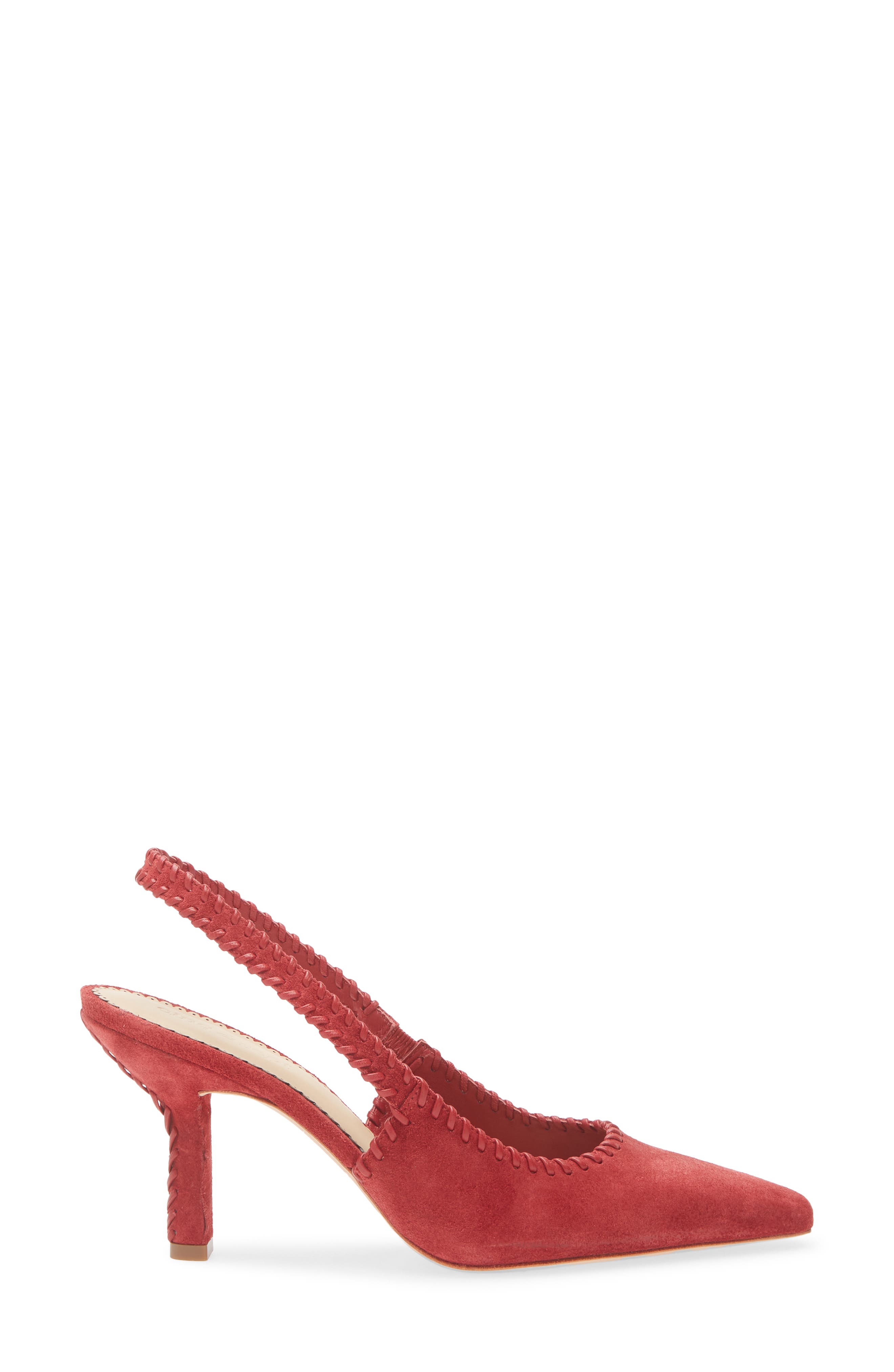 Cinq à Sept Suki Whipstitch Slingback Pump, Alternate, color, Bordeaux