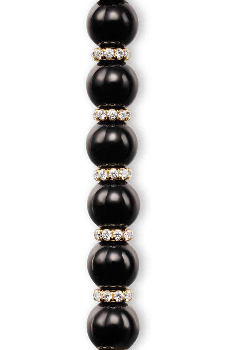 David Yurman Men's Spiritual Beads Bracelet, 8mm, Alternate, color, Black Onyx