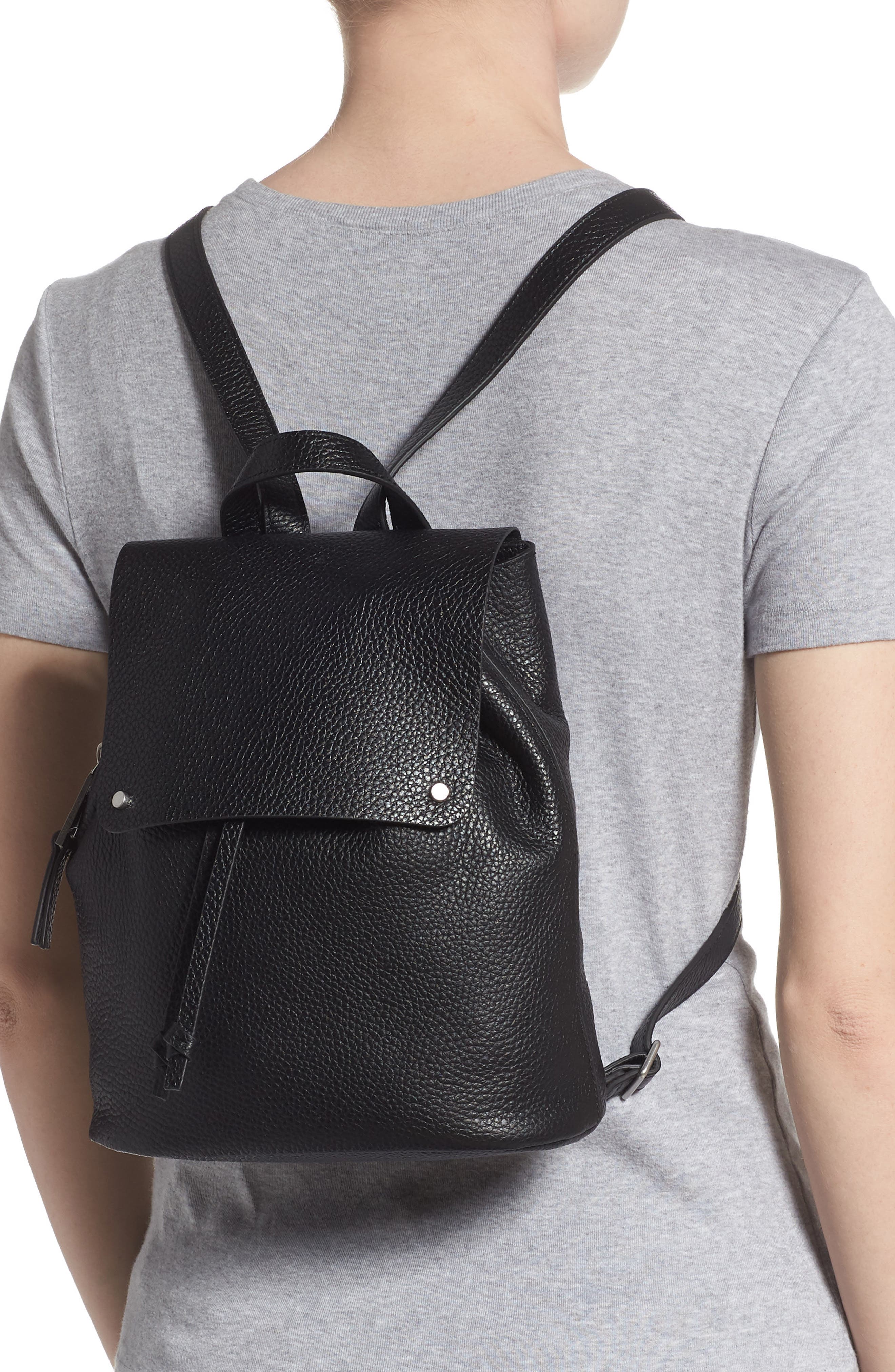 Treasure & Bond Luca Grainy Leather Backpack, Alternate, color, 