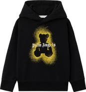 Palm Angels Kids' Spray Bear Graphic Hoodie