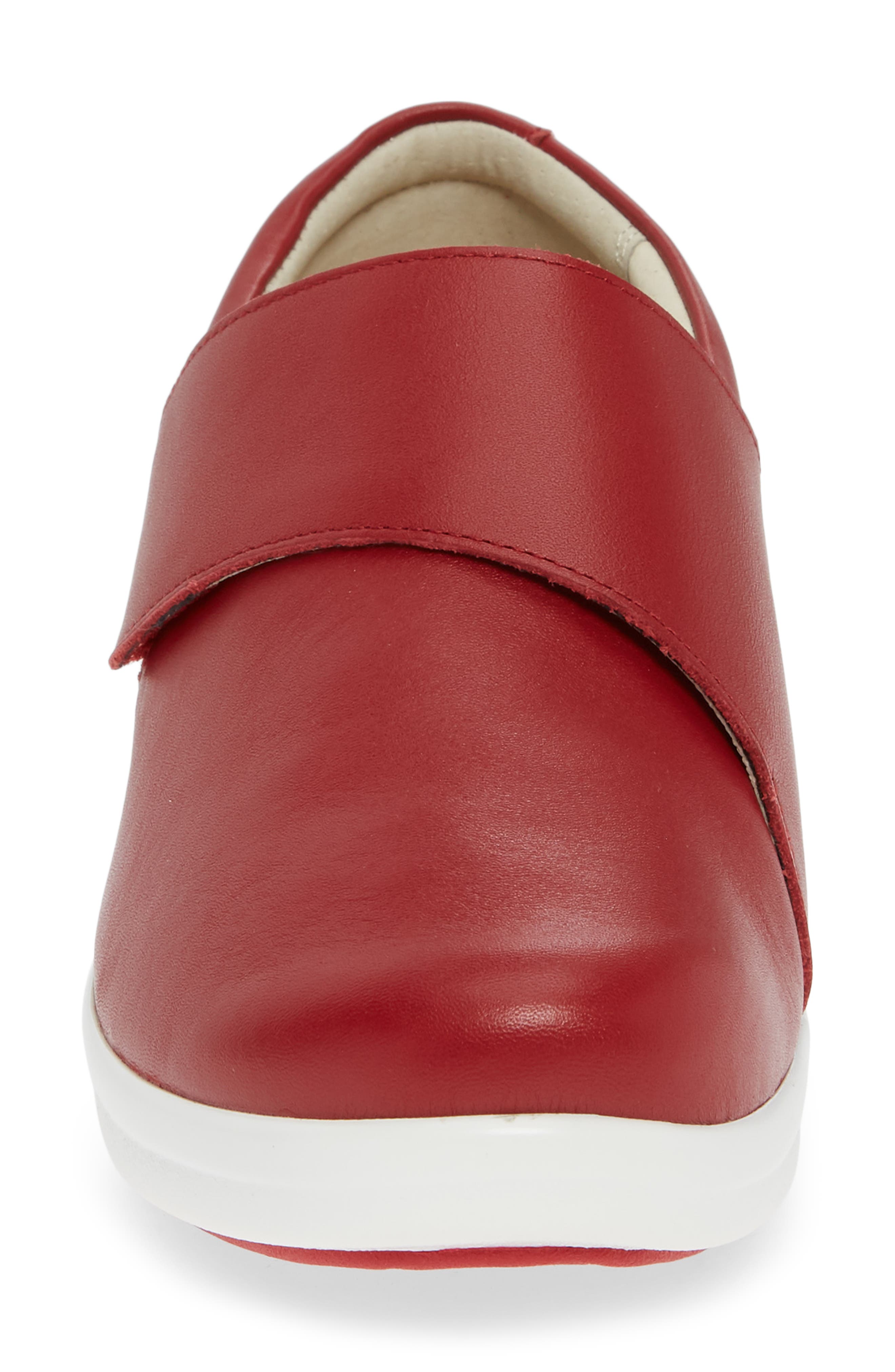 Qin Slip-On Sneaker, Alternate, color, RED BUTTER LEATHER