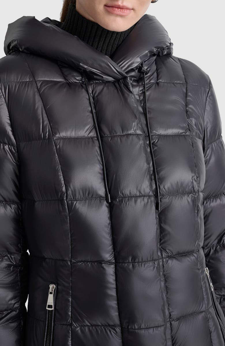 DKNY Hooded Packable Down Jacket, Alternate, color,