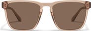 QUAY Unplugged 56mm Polarized Square Sunglasses