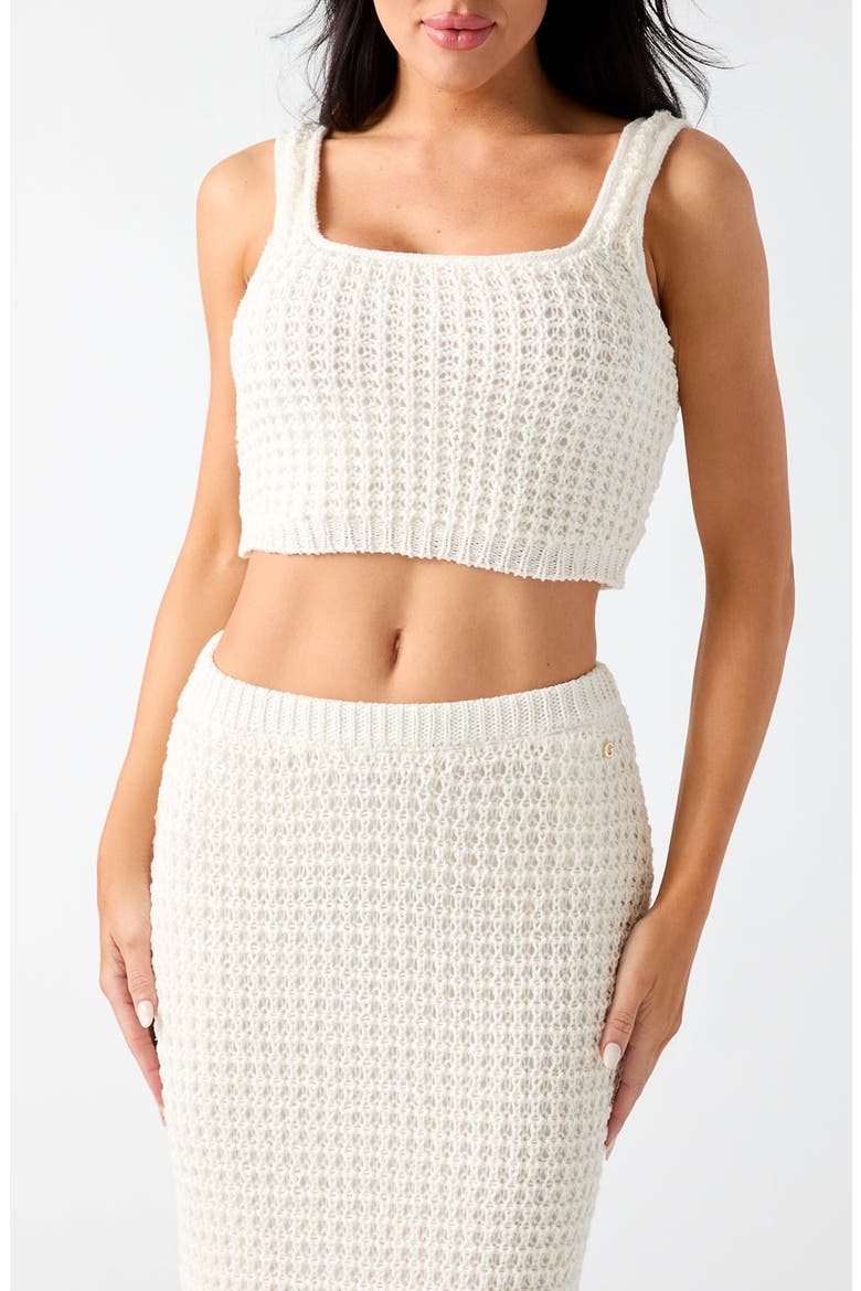 Remi Square Neck Cropped Sweater Tank, Main, color, NATURAL