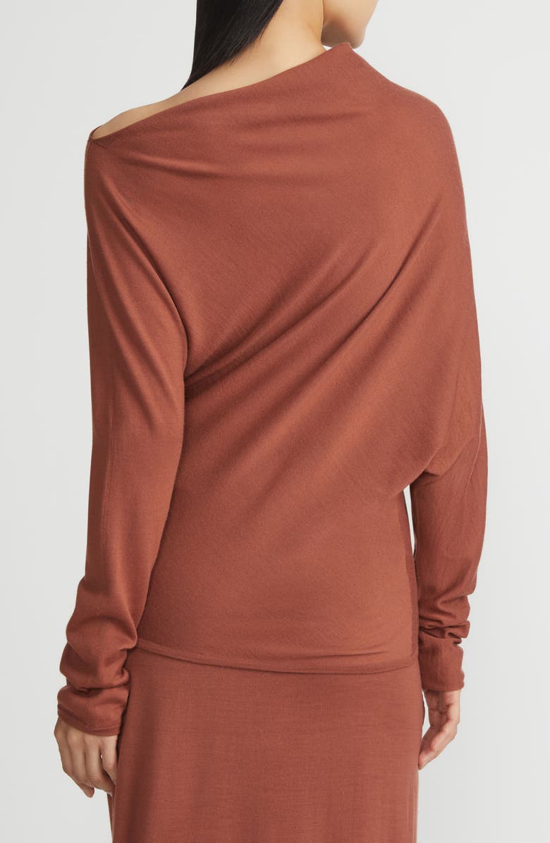 Lafayette 148 New York Fine Gauge Merino Wool Asymmetric Sweater, Alternate, color, 