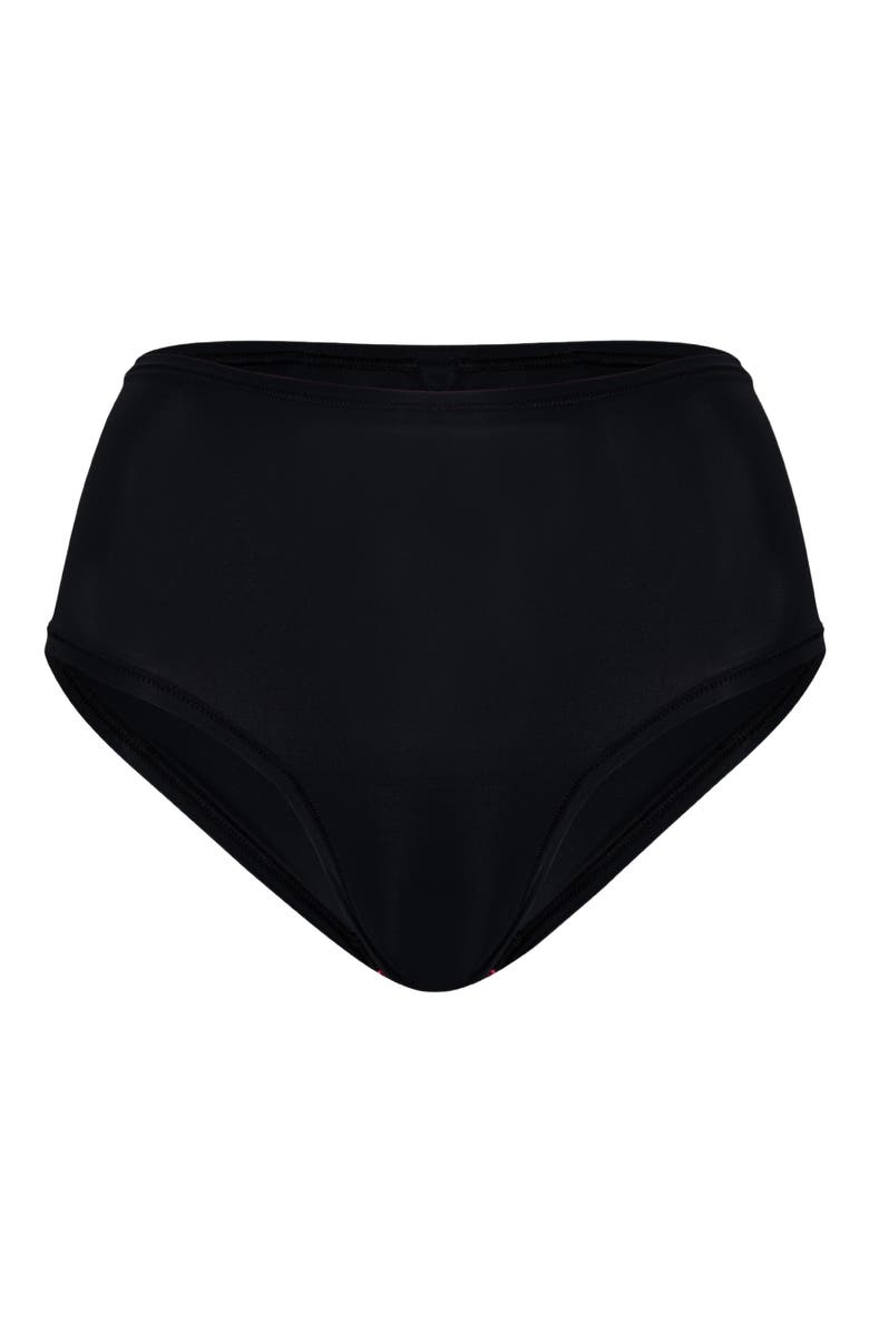 Cheeky Cherry Leakproof Everyday Liner Ultra Smooth Full Brief, Alternate, color, Onyx