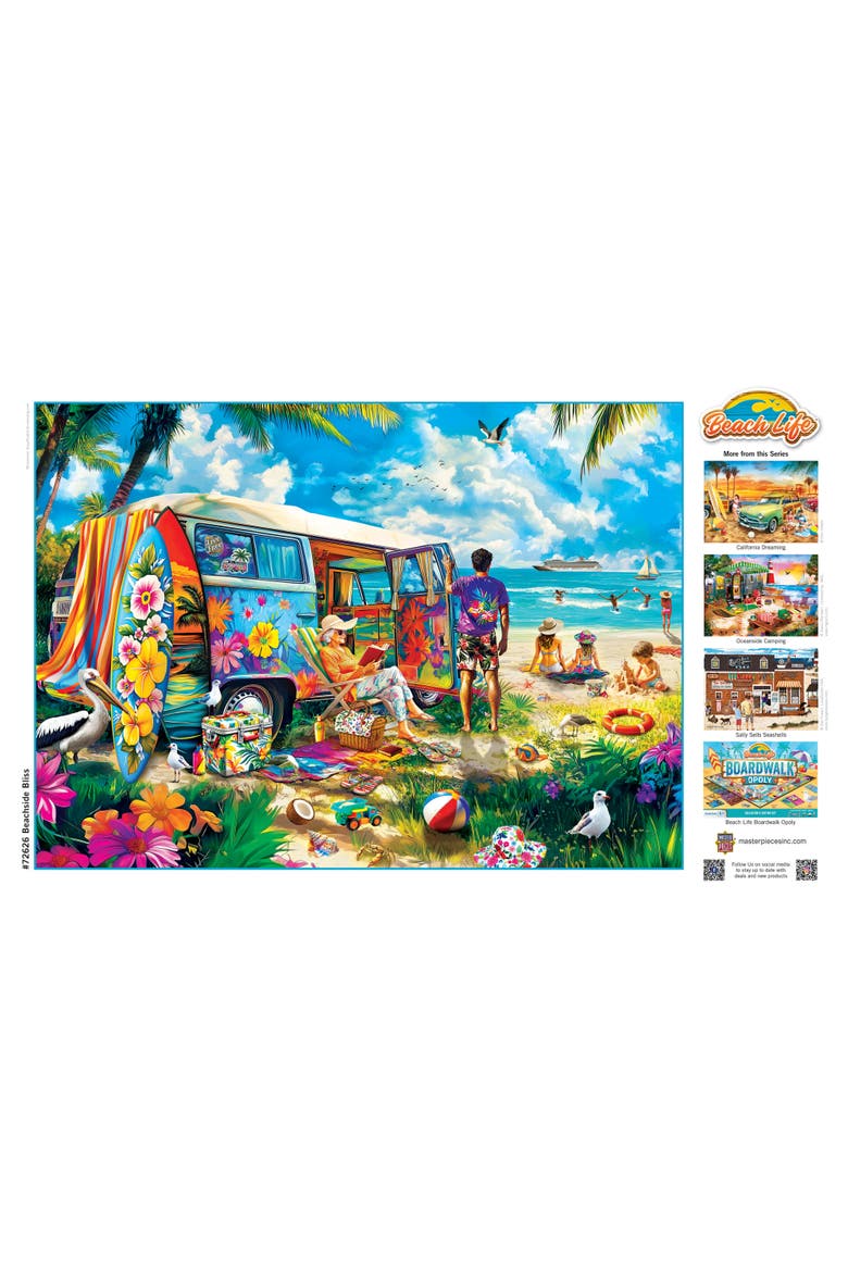 Beachside Bliss 1000 Piece Jigsaw Puzzle, Alternate, color, Multicolor