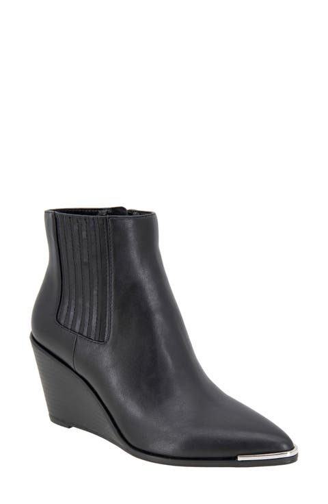 Jacksin Pointed Toe Wedge Bootie (Women)