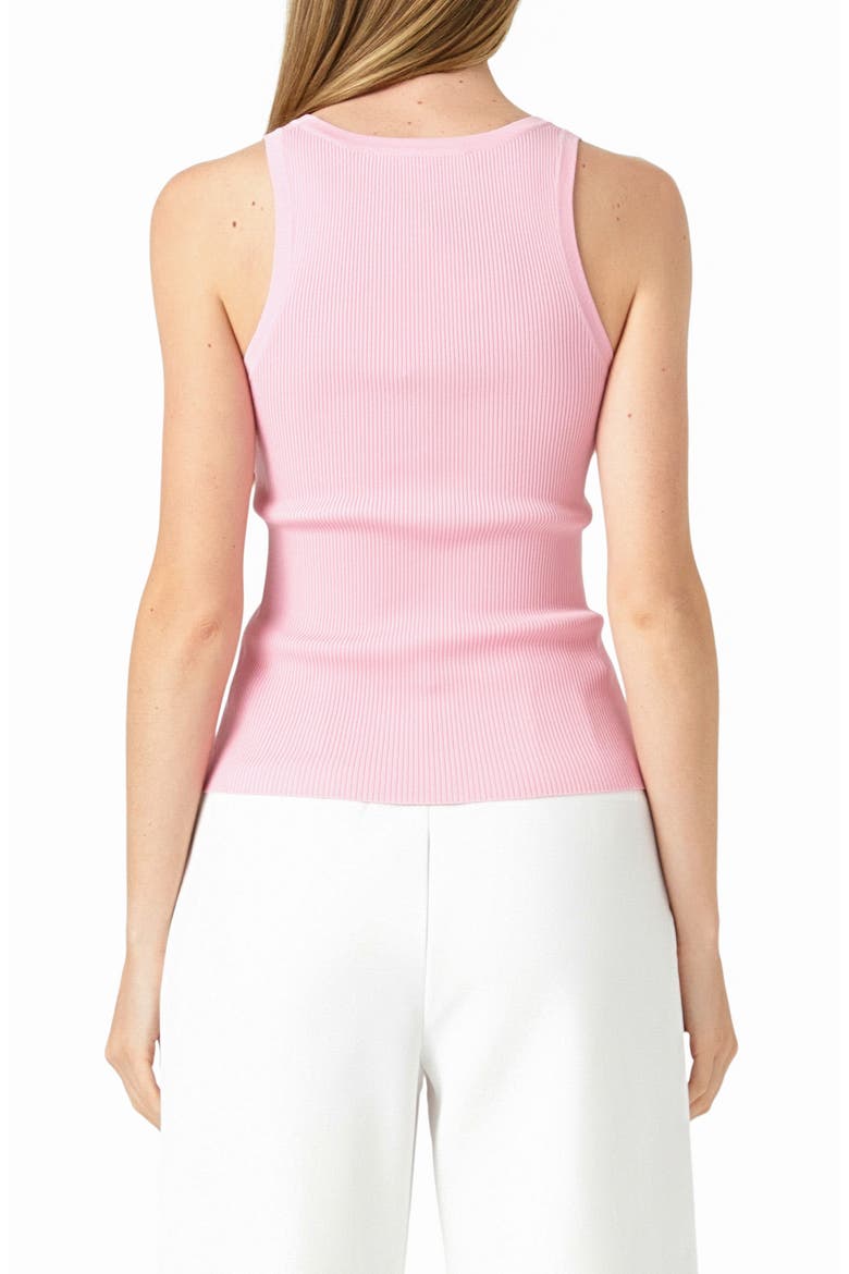 Ribbed Sweater Tank Top, Alternate, color, ROSE PINK