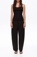 BIMBA Y LOLA Barrel Trousers with Decorative Stitching