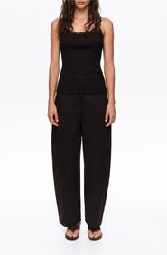 BIMBA Y LOLA Barrel Trousers with Decorative Stitching