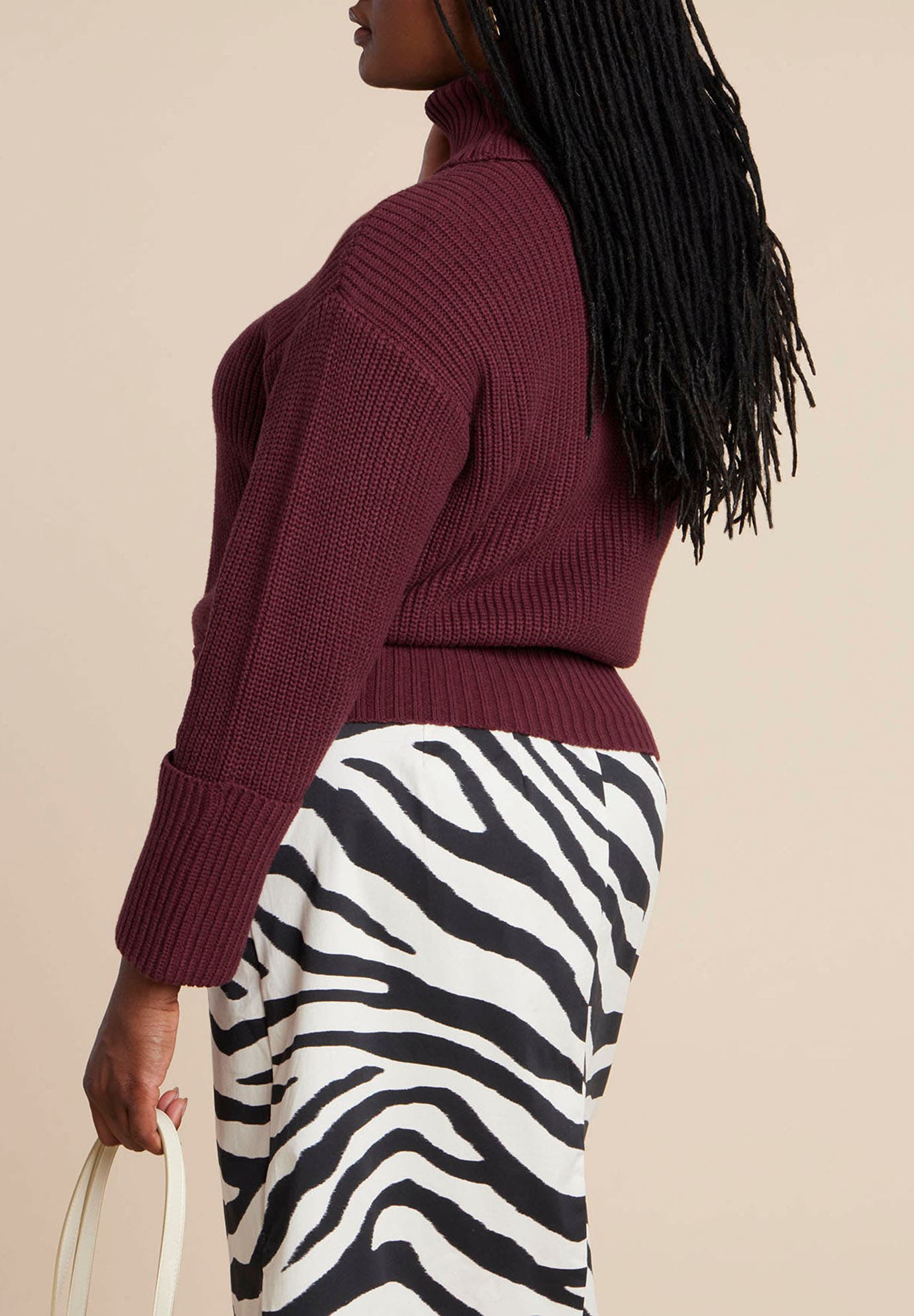 Cuffed Turtleneck Sweater - image 2