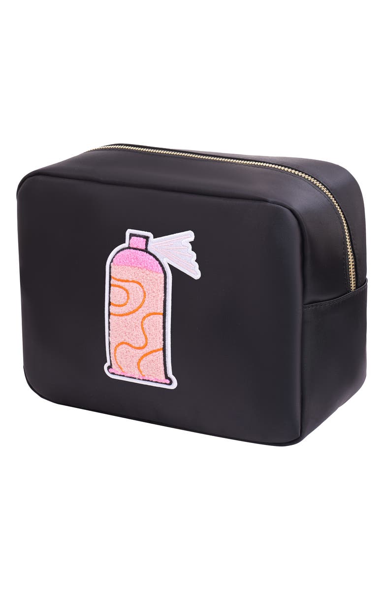 Bloc Bags Extra Large Hairspray Cosmetics Bag, Alternate, color, Black