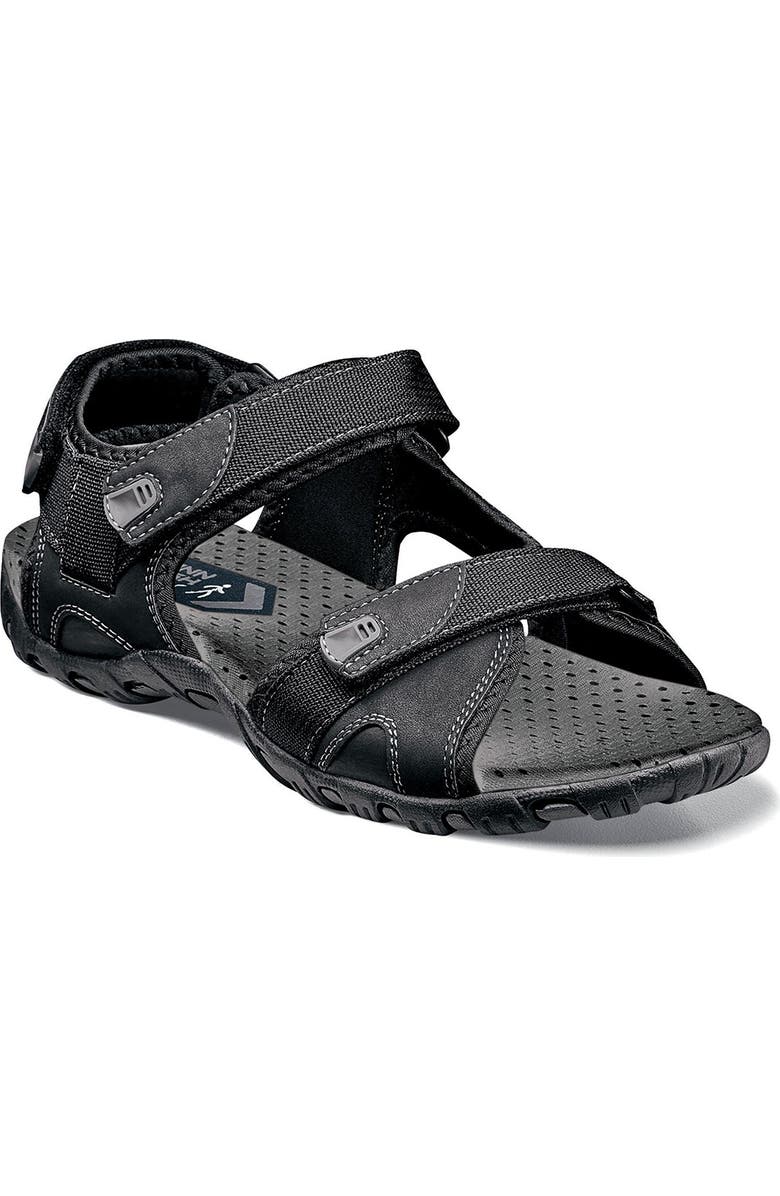 NUNN BUSH Rio Bravo Open Toe River Sandal - Wide Width Available, Main, color, Black