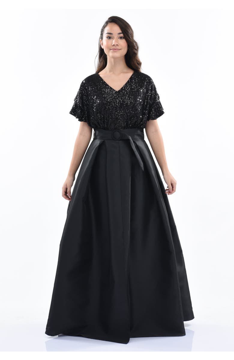 Tulleen Arcola Dress, Alternate, color, Black