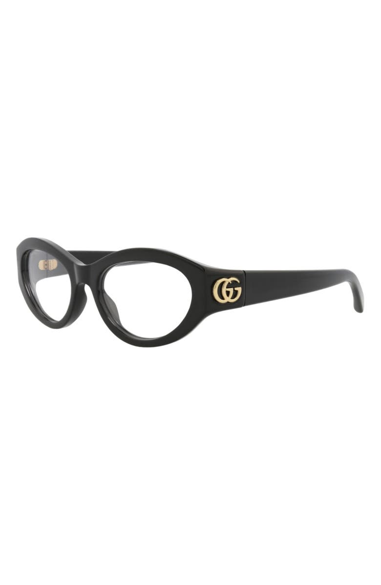 Gucci 51mm Cat Eye Optical Glasses, Alternate, color, 