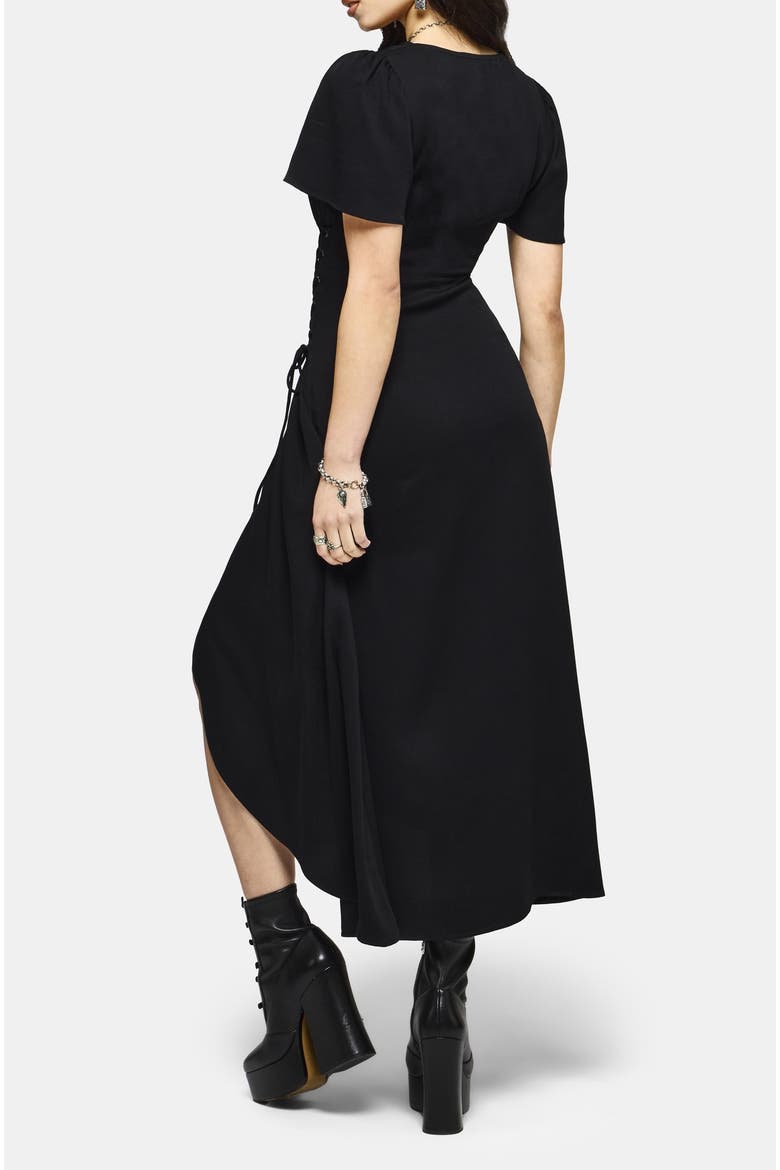 Sableine Wrap Midaxi Dress, Alternate, color, Black