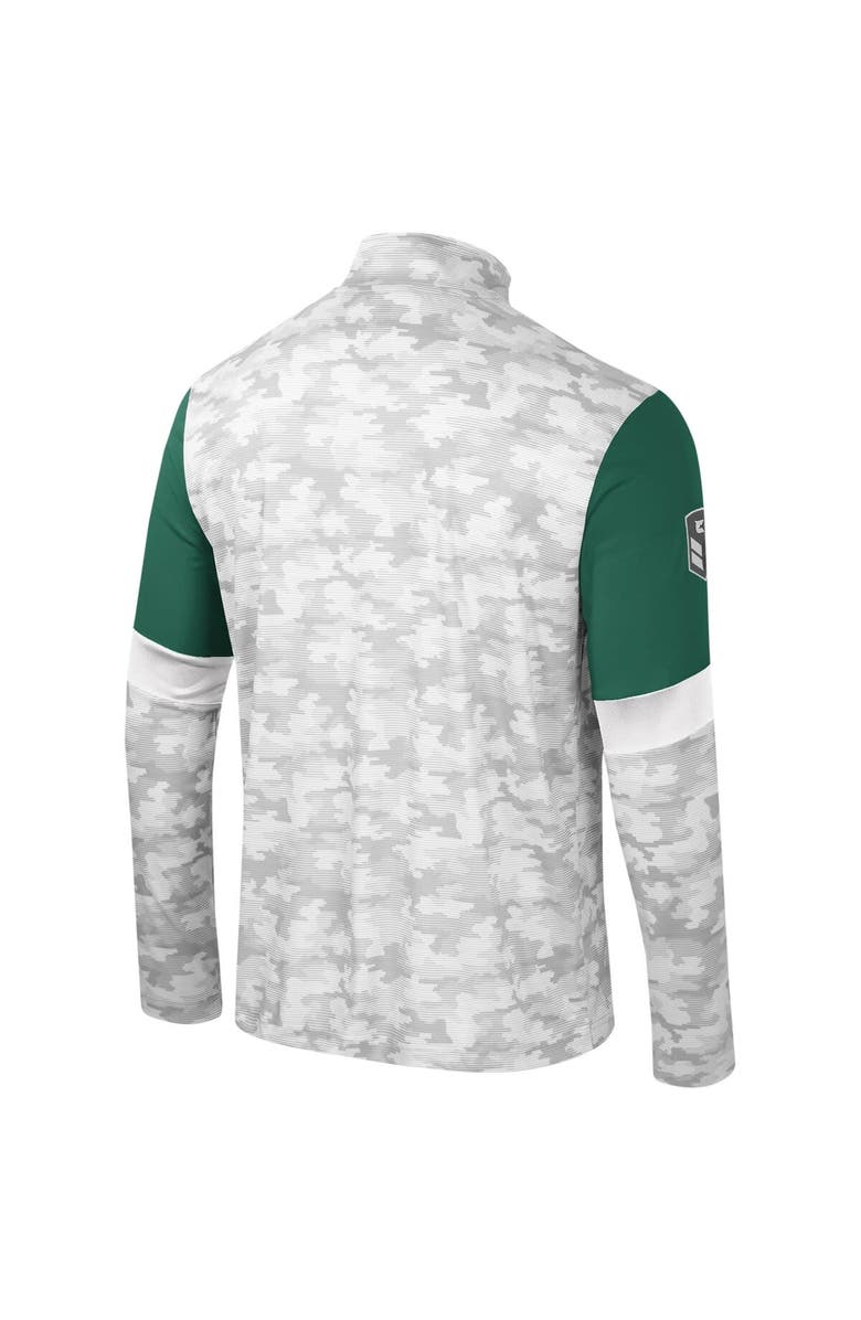 COLOSSEUM Men's Colosseum  Camo Michigan State Spartans OHT Military Appreciation Tomahawk Quarter-Zip Windshirt, Alternate, color, Camo