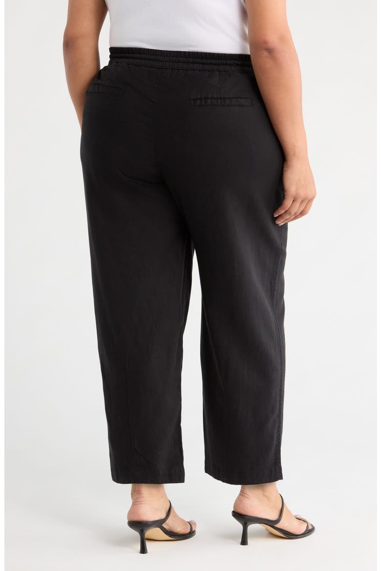 Pull-On Barrel Pants, Alternate, color, BLACK