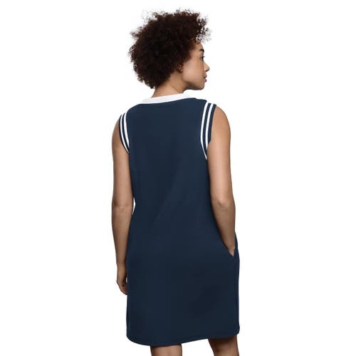 Starter Navy New York Yankees Fast Track Sneaker V-neck Dress