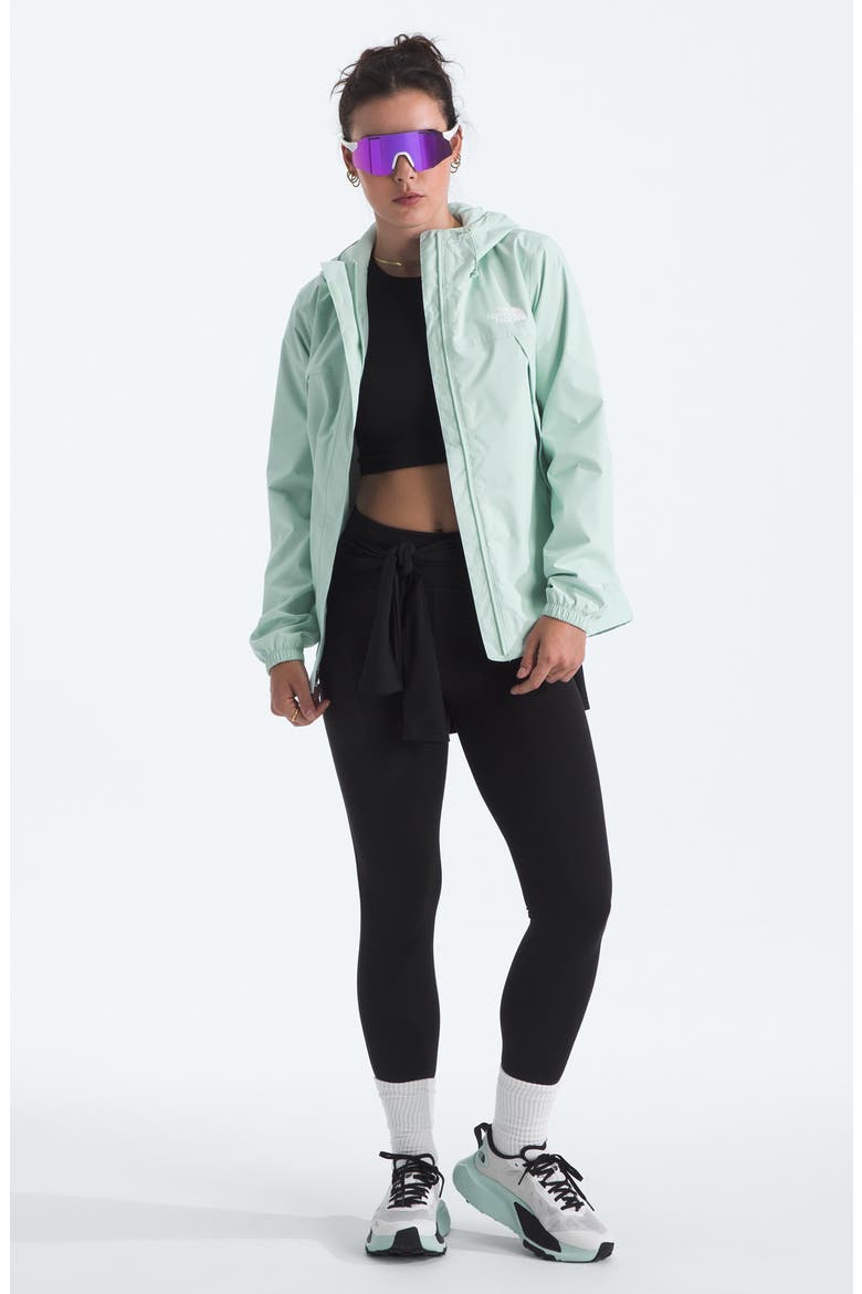 Antora Waterproof Hooded Rain Jacket, Alternate, color, OPAL FROST