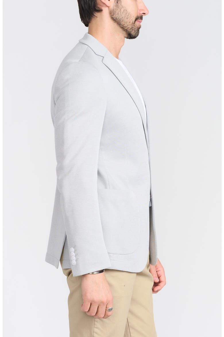 Piqué Knit Sport Coat, Alternate, color, GREY