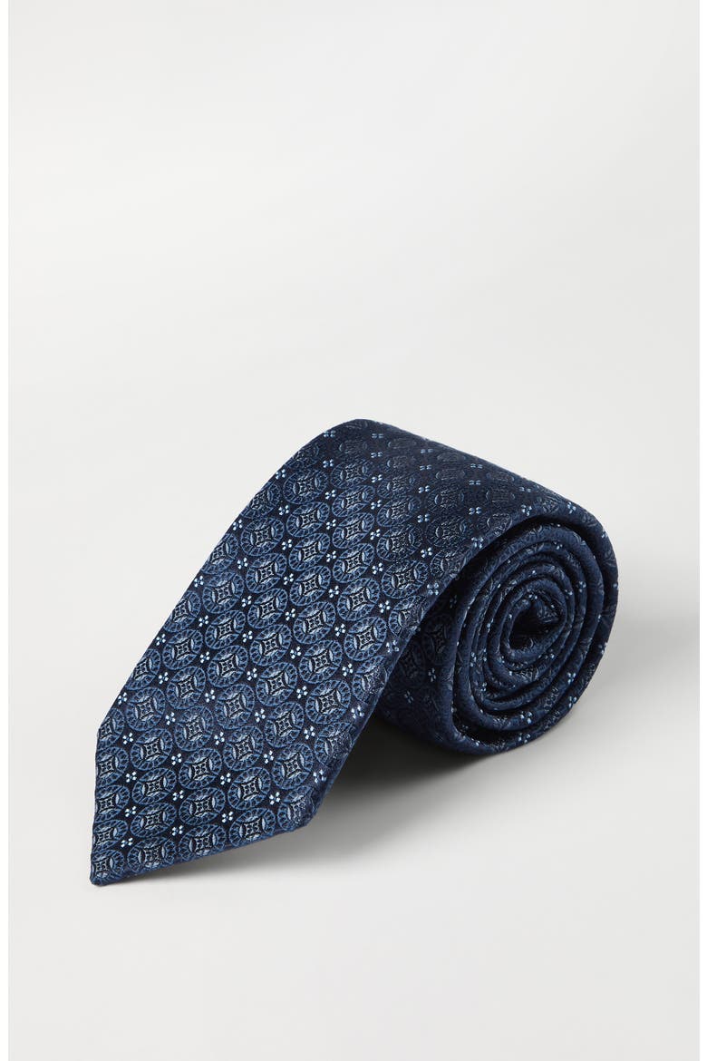 Silk tie with pattern, Alternate, color, Blue