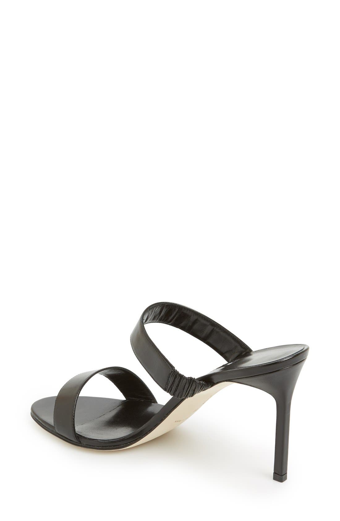 'Muluca' Slide Sandal, Alternate, color, BLACK