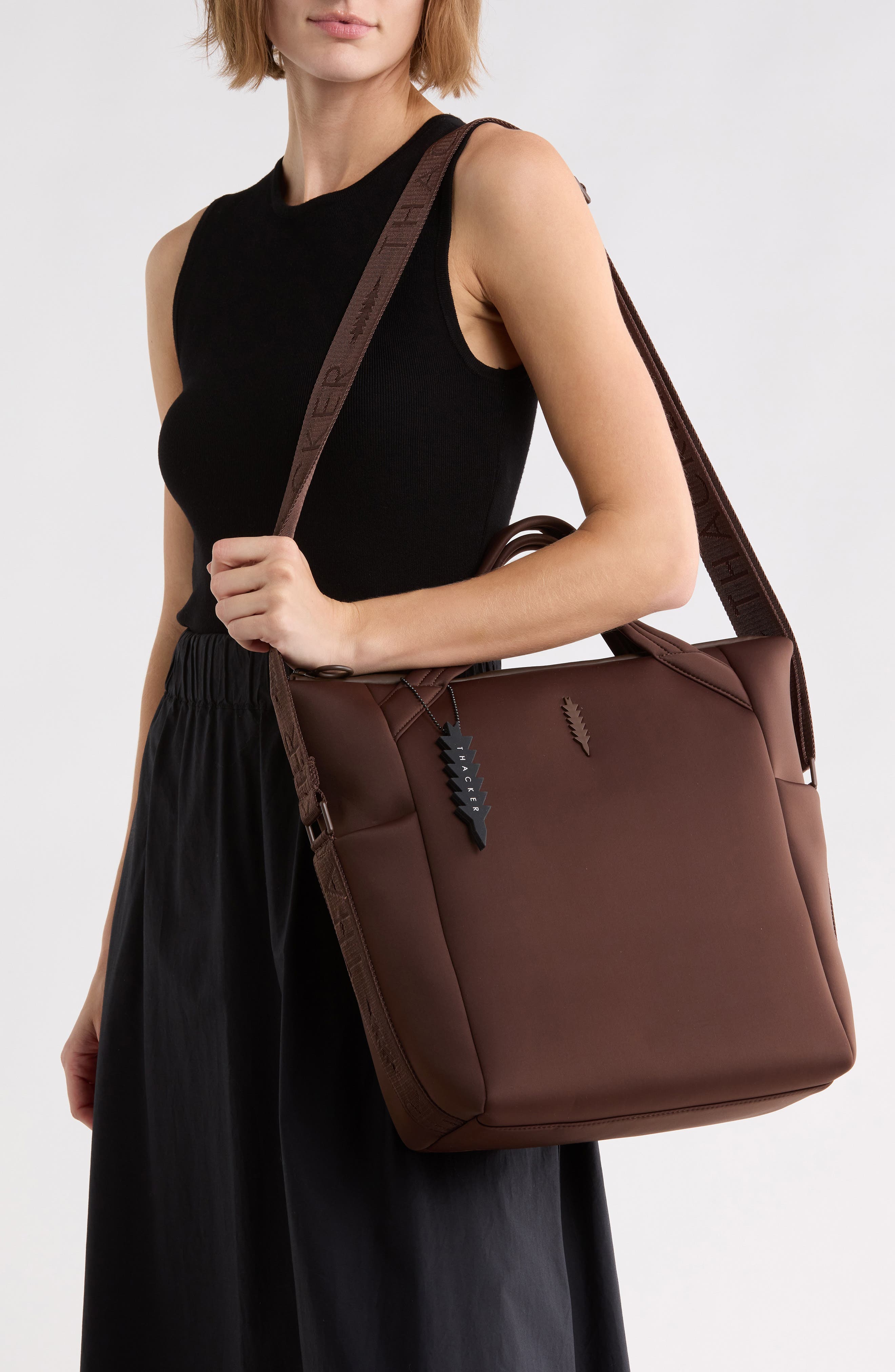 Avery North/South Tote, Alternate, color, DARK CHOCOLATE