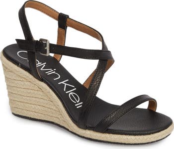 calvin klein bellemine espadrille wedge