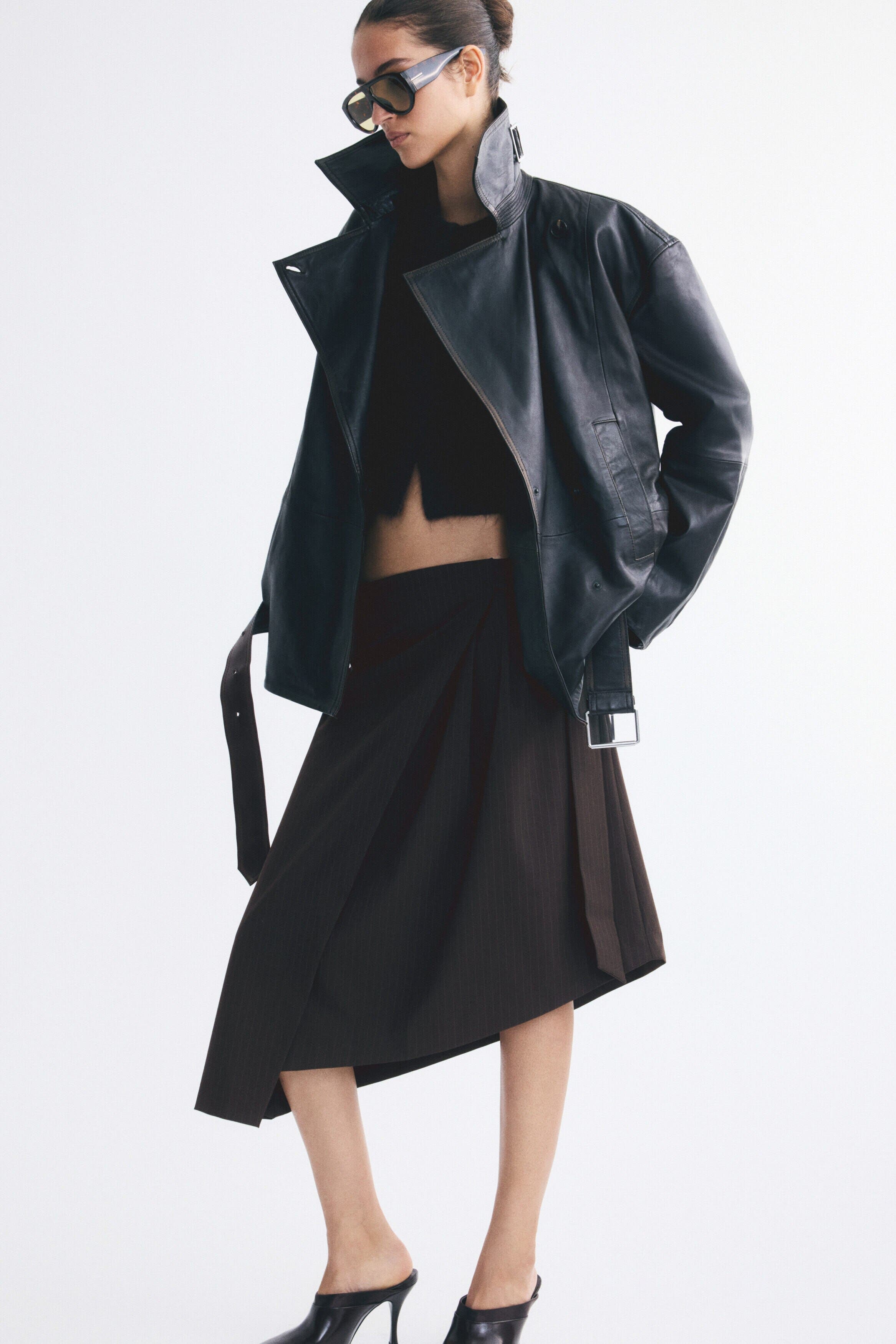 H&M Asymmetric Belt-detail Skirt (Women) | Nordstrom