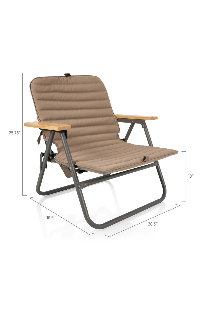 Picnic Time Descanso Beach Chair, Alternate, color, Beige