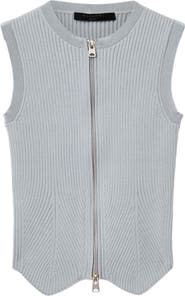 AllSaints Cruz Rib Knit Sweater Vest