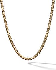 David Yurman Men's 18k Gold Box Chain Necklace