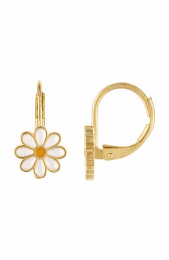 FZN Kids' Floral Lever Back Earrings