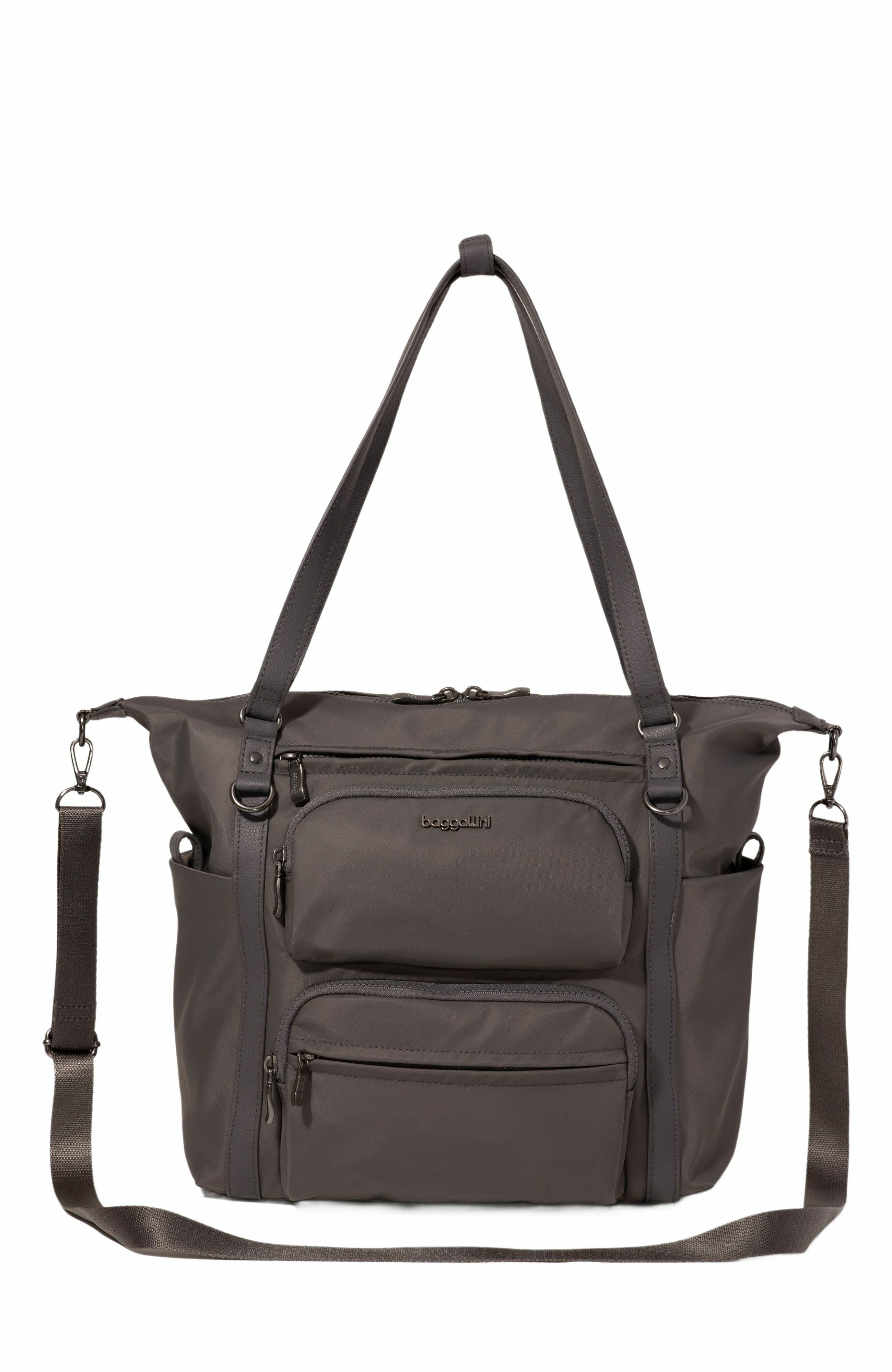 BAGGALLINI Nolita Small Convertible Backpack, Main, color, Smoke Twill