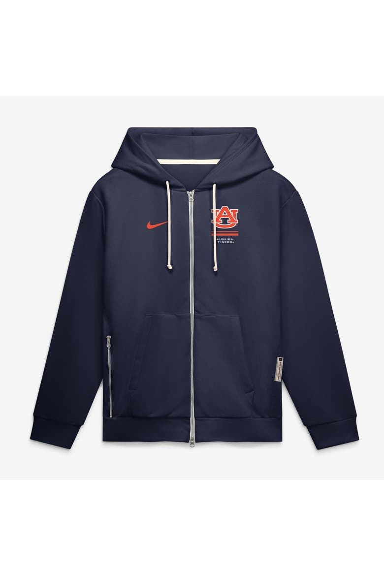 Men's Nike  Navy Auburn Tigers 2026 Sideline Standard Issue Dri-FIT Full-Zip Hoodie, Main, color, Navy
