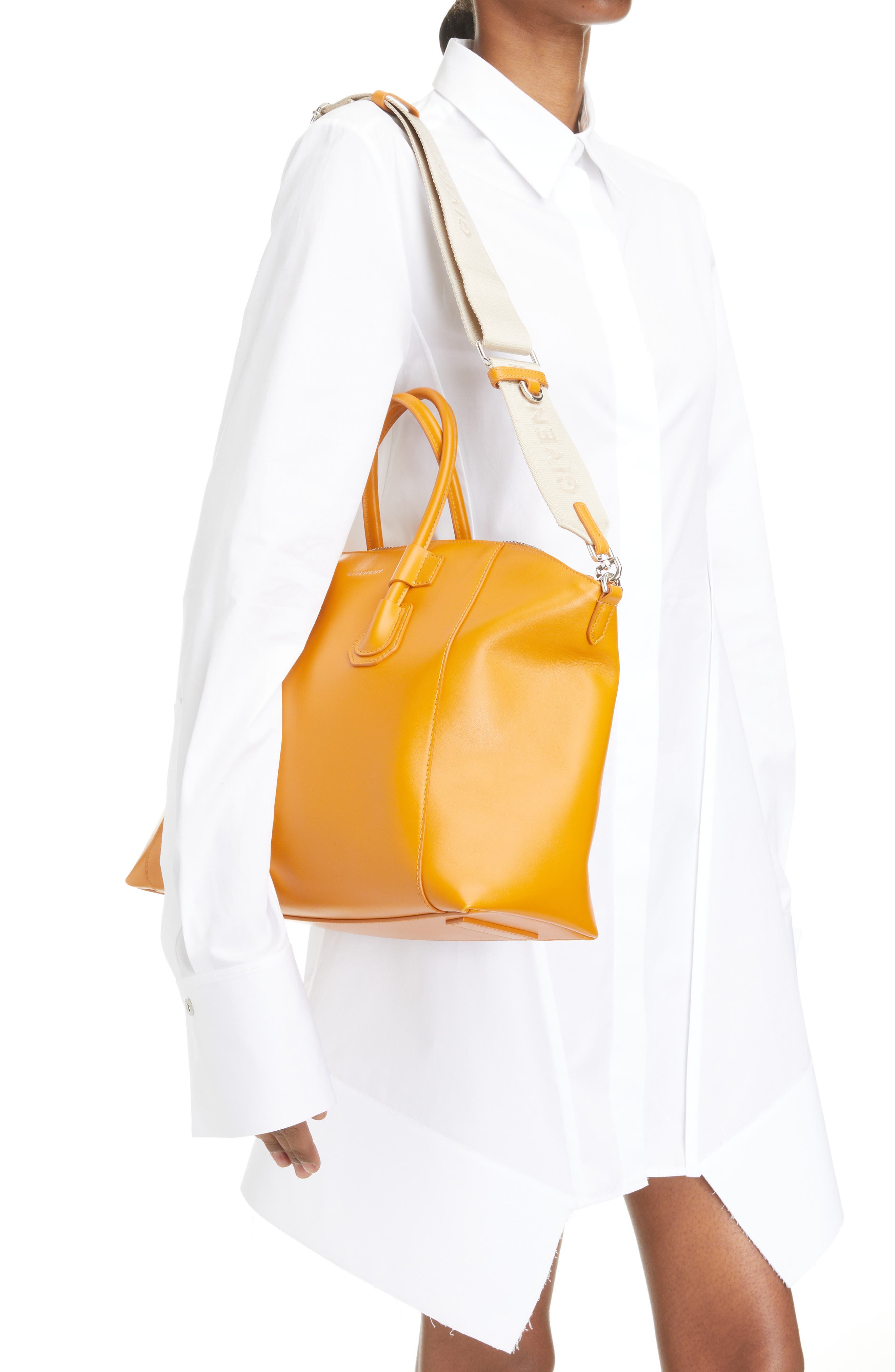 Givenchy Small Antigona Sport Leather Top Handle Bag, Alternate, color, 