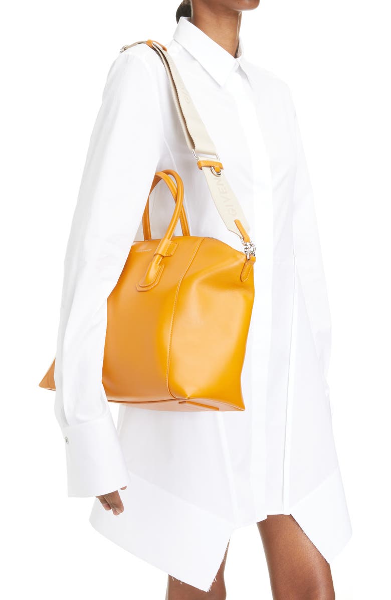 Givenchy Small Antigona Sport Leather Top Handle Bag, Alternate, color,