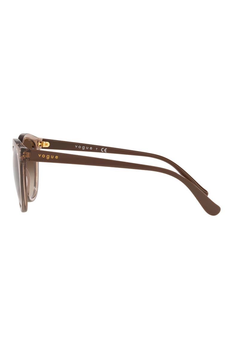 50mm Gradient Oval Sunglasses, Alternate, color, TRANSPARENT