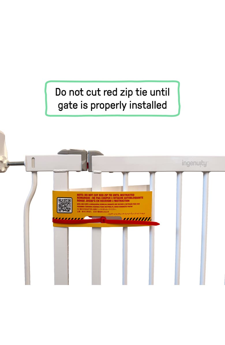 INGENUITY The Doorway 48W Series Baby and Dog Gate, Alternate, color, White