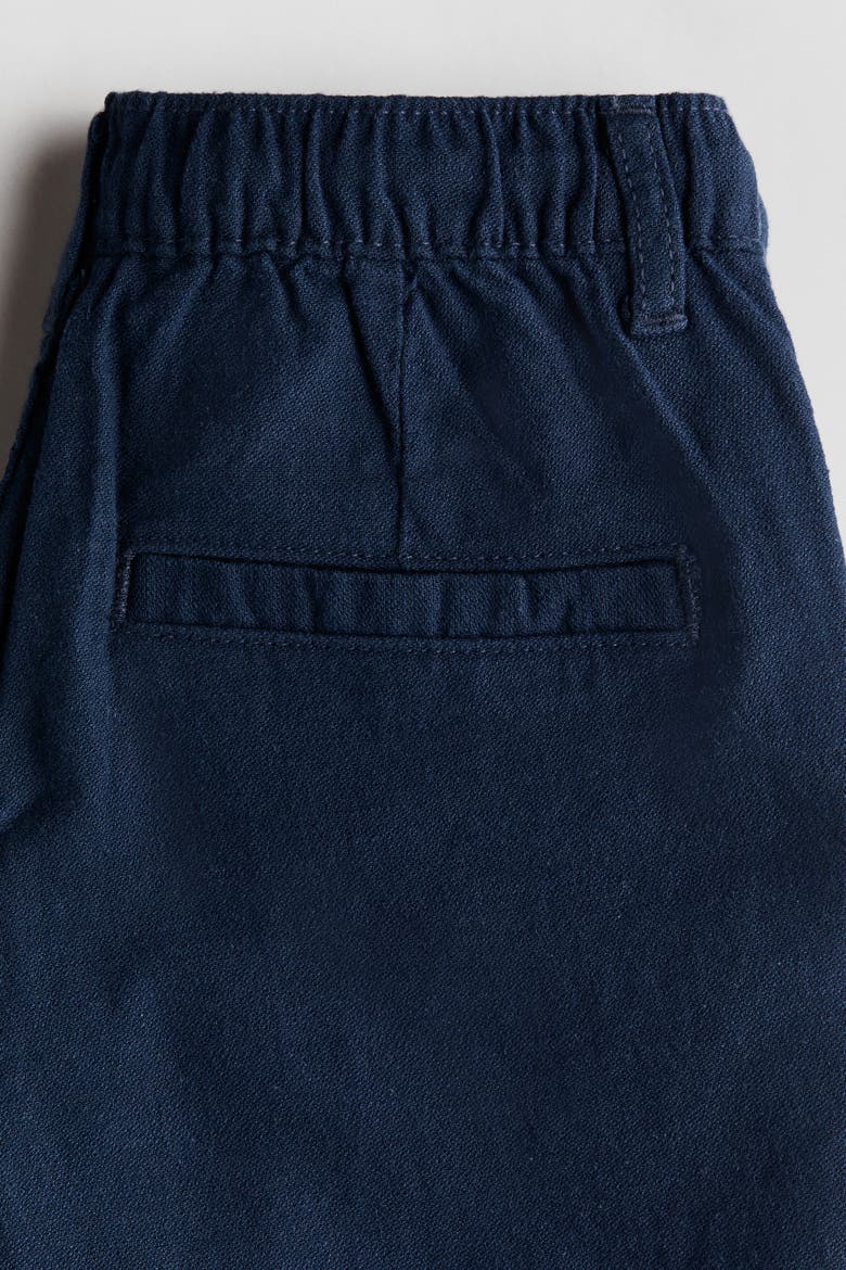 Cotton Roll-up Pants, Alternate, color, Dark blue