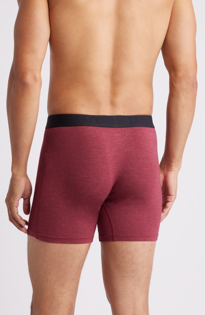 SAXX Ultra Super Soft Boxer Briefs, Alternate, color, Tibetan Red Heather