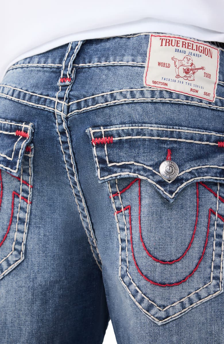 True Religion Bobby Super T Logo Baggy Jeans, Alternate, color, Nocturne Drive Dark Wash