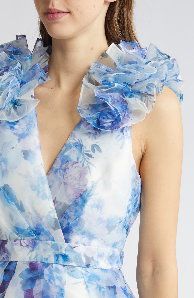 Julia Jordan Ruffle Floral Gown, Alternate, color, 