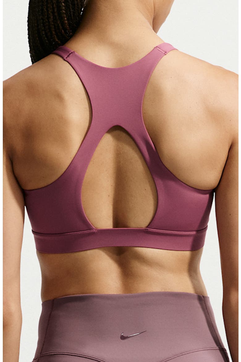 Universa Dri-FIT Padded Sports Bra, Alternate, color, PINK SMOKE/ MYSTIC DATES