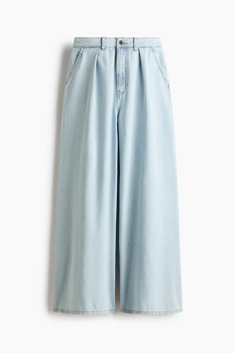 Extra-wide Regular-waist Jeans, Alternate, color, Light denim blue