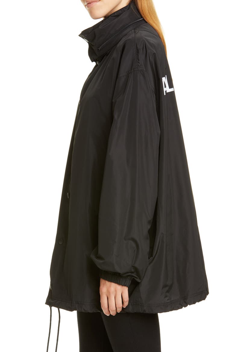 Logo Windbreaker, Alternate, color, BLACK