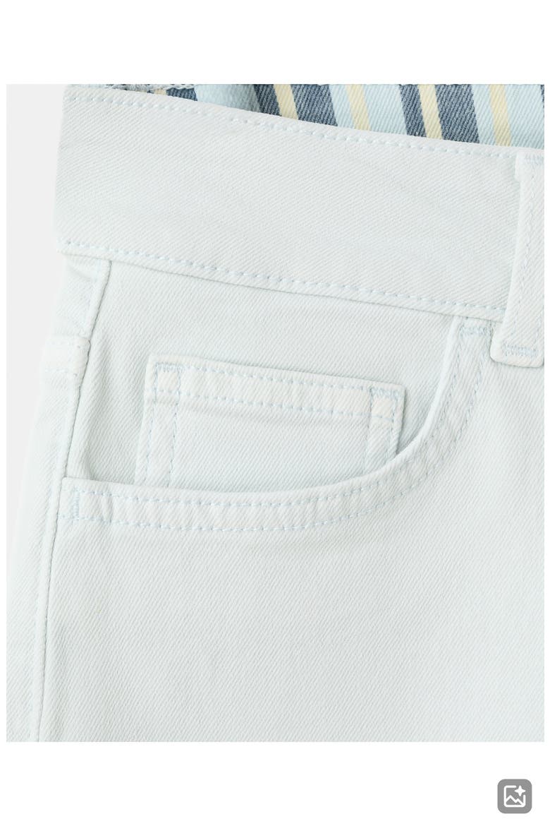 Reversible Waistband Denim Mini Shorts, Alternate, color, BLUE