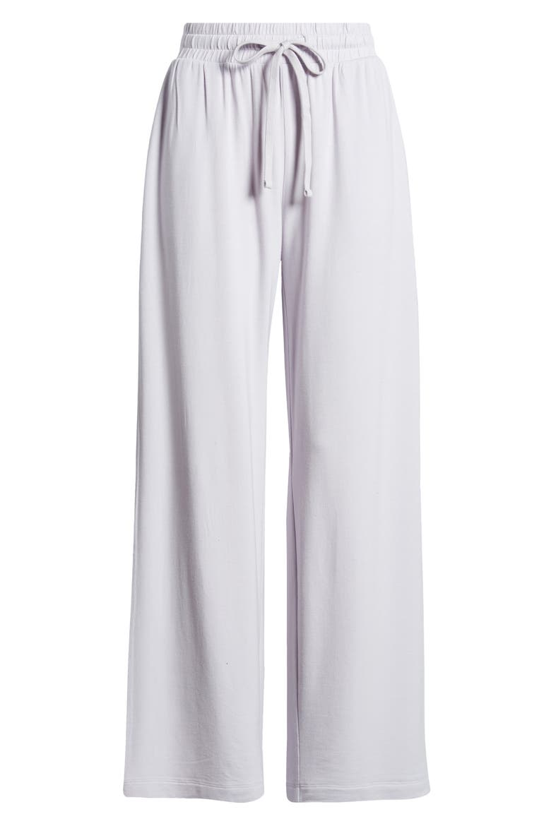 Tie Waist Wide Leg Pants, Alternate, color, PURPLE PUFF